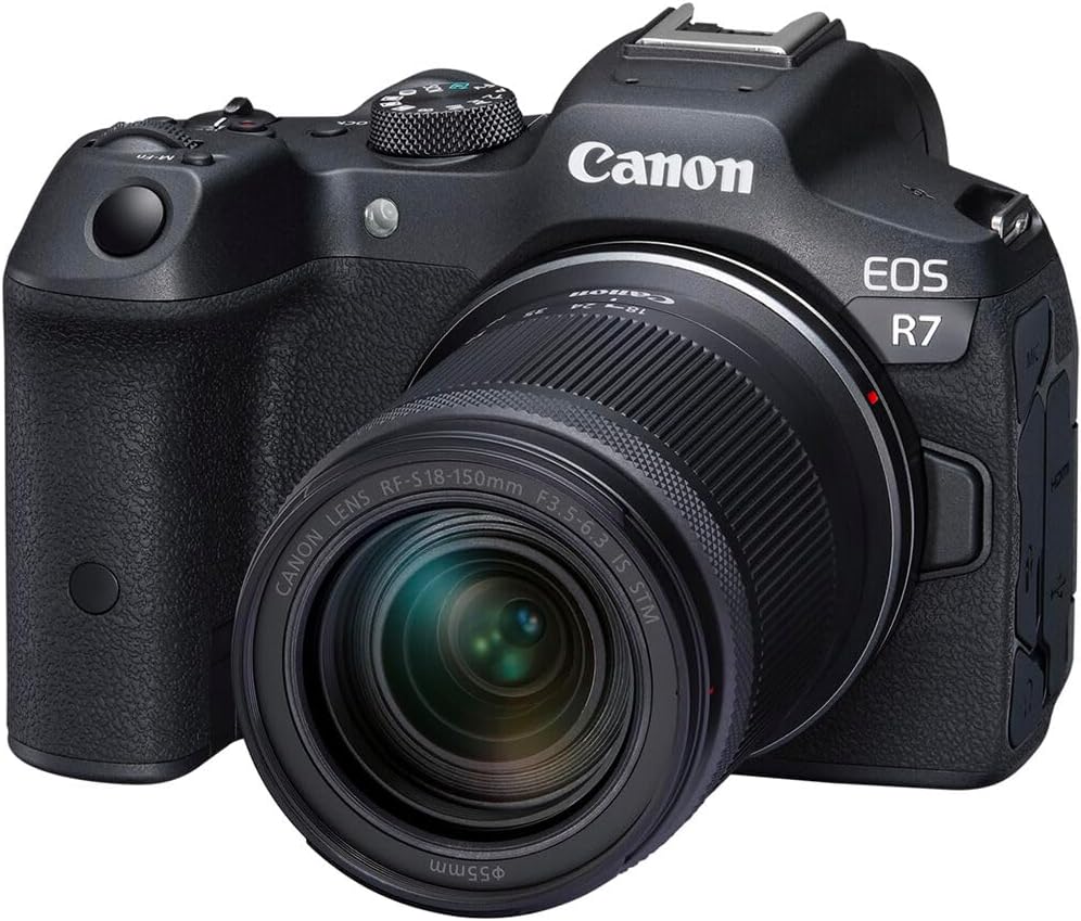  Canon EOS R7 RF-S18-150mm F3.5-6.3 IS STM Lens Kit, Mirrorless Vlogging Camera