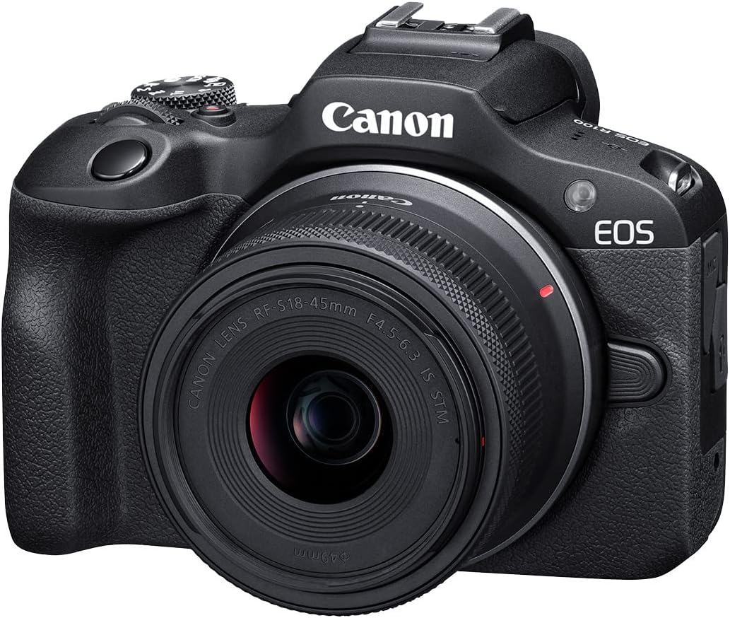canon EOS R50 Mirrorless Camera RF-S18-45mm F4.5-6.3 is STM Lens Kit